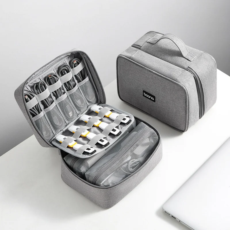 Multifunctional Digital Accessories Storage Bag Data Cable Pouch Charger Notebook Power Supply U Disk U Shield Tech Organizer