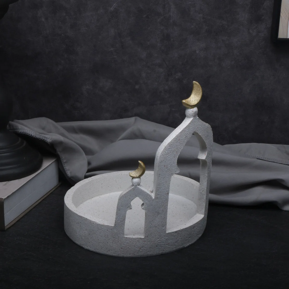 1 PC Ramadan Muslim Kaaba Dome Mosque Islamic Desktop Ornament Table Crafts Gifts Jewelry storage box