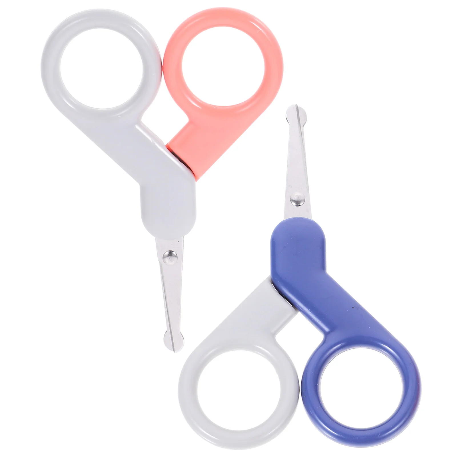 

2Pcs Baby Scissors Children Nail Clippers Stainless Steel Manicure Tools Infant Trimmer Practical Gift