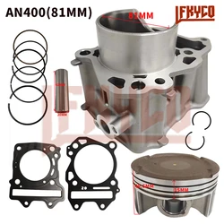 400CC 81mm Bore Motorcycle Engine Cylinder Piston Rings Kit Gaskets Set for Suzuki AN400K3 Burgman 400 AN400 AN 400 2011-2016