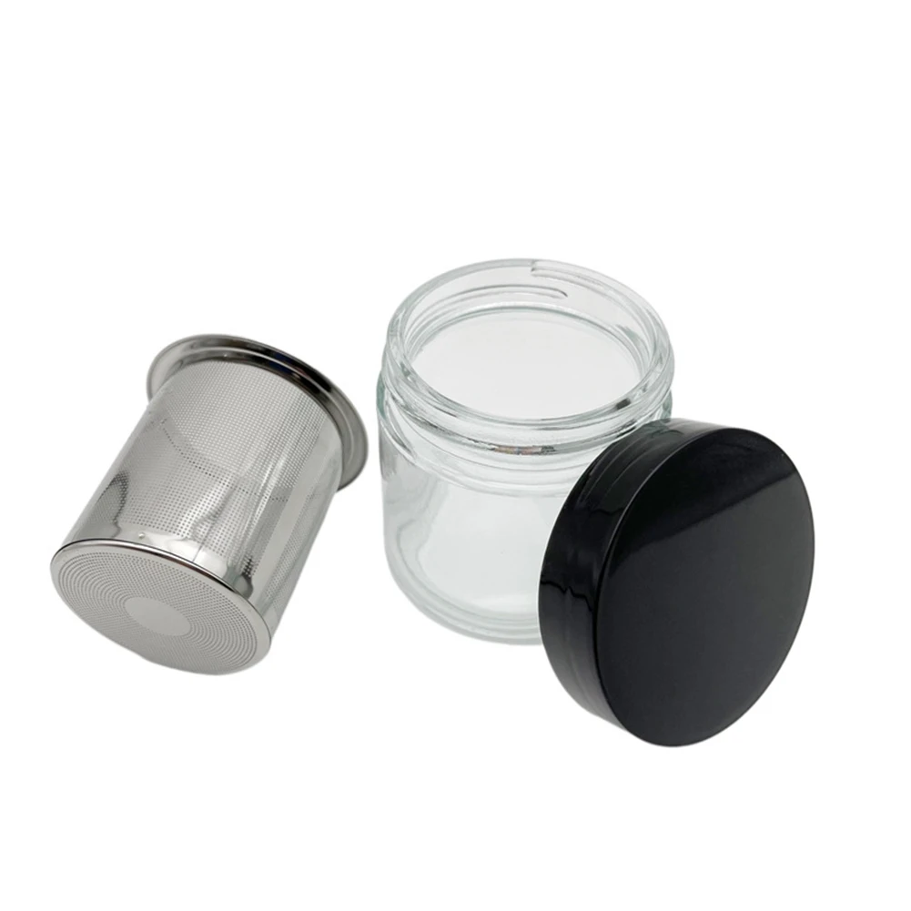 AD23-Diamant Waschbecher Uhr Kleinteile Edelstein Reinigung Glasbehälter Topf mit Sieb