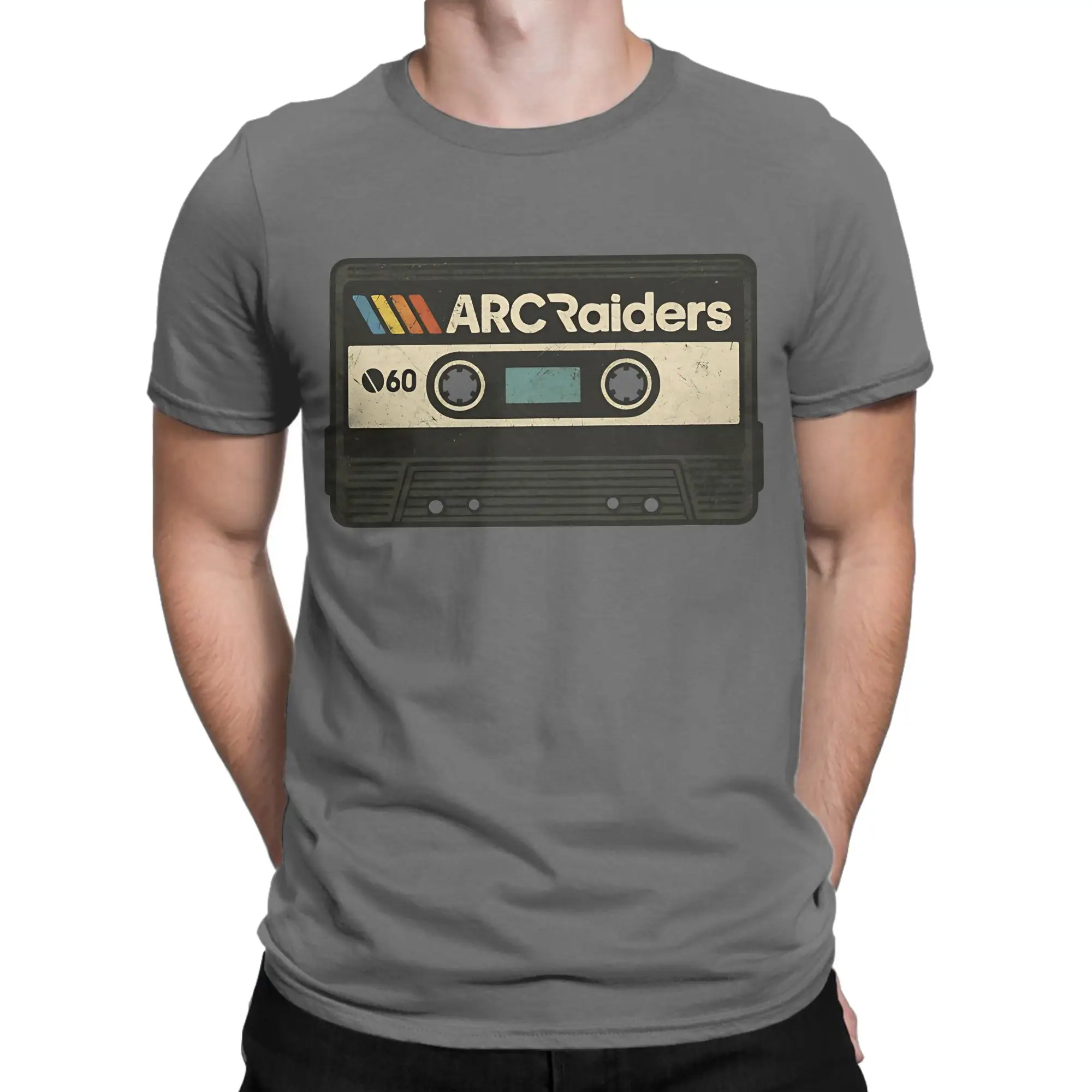 

ARC Raiders Cassette T Shirt Men Women 100% Cotton Novelty T-Shirts Round Neck Tees Short Sleeve Clothes Plus Size