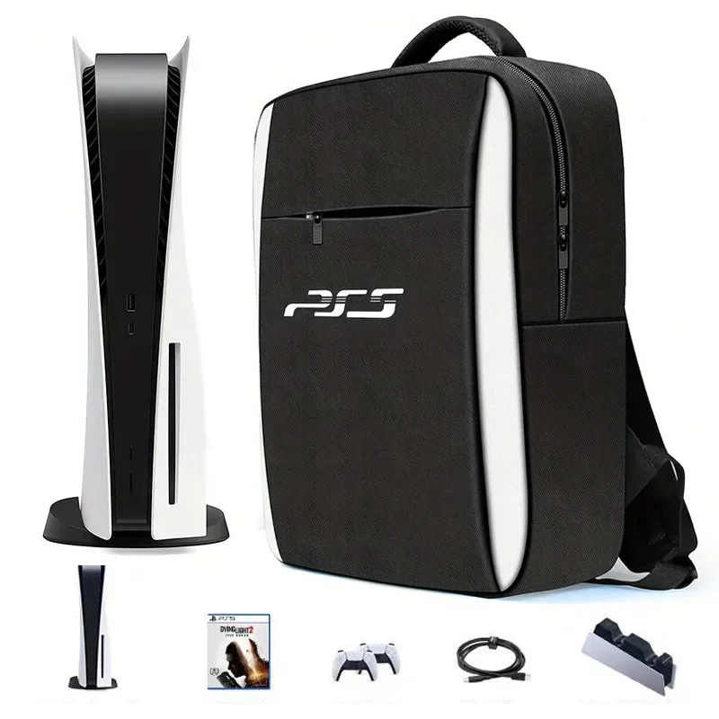 

Travel Backpack For PS5 Console, Accessories, Protective Carrying Case Storage Bag Compatible With Sony PlayStation 5 Console