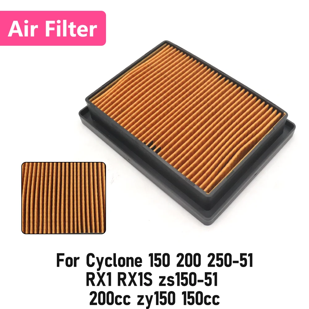 

For Zongshen Cyclone ZS150 ZS200 150 200 RX1 RX1S 200cc zy150 150cc Motocycle Air Filter Cleaner Drive Element Cleaner Parts