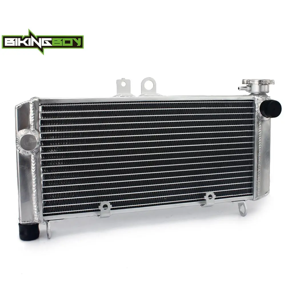 BIKINGBOY Engine Cooling Radiator For CBF 600 S / ABS 04 05 06 07 CBF600F / ABS 11 12 13 14 Water Cooler Aluminium Core Polished