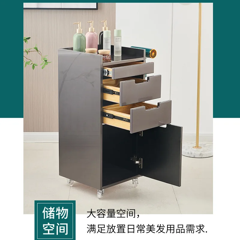 

Hair Salon Cutting Cabinet Beauty Salon Tool Storage Cabinet Hair Dryer Shelf Barber Shop Tool Cabinet