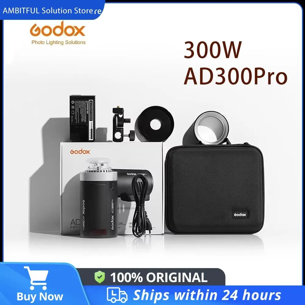 

Godox 300 Вт AD300Pro TTL 2,4G 1/8000 HSS уличный фонарик 300 Вт с аккумулятором для Canon Nikon Sony Fuji Olympus Pentax