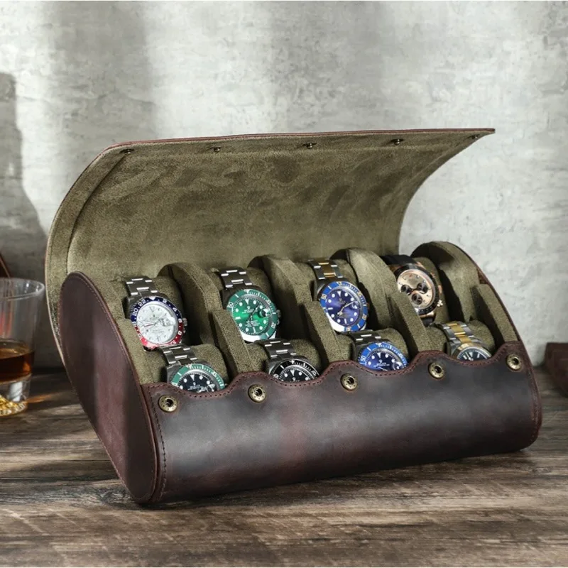 

Scratch-Proof Watch Box with Multiple Slots,Portable Travel Watch Case,Stylish Storage Organizer Holder,Protective Display Box