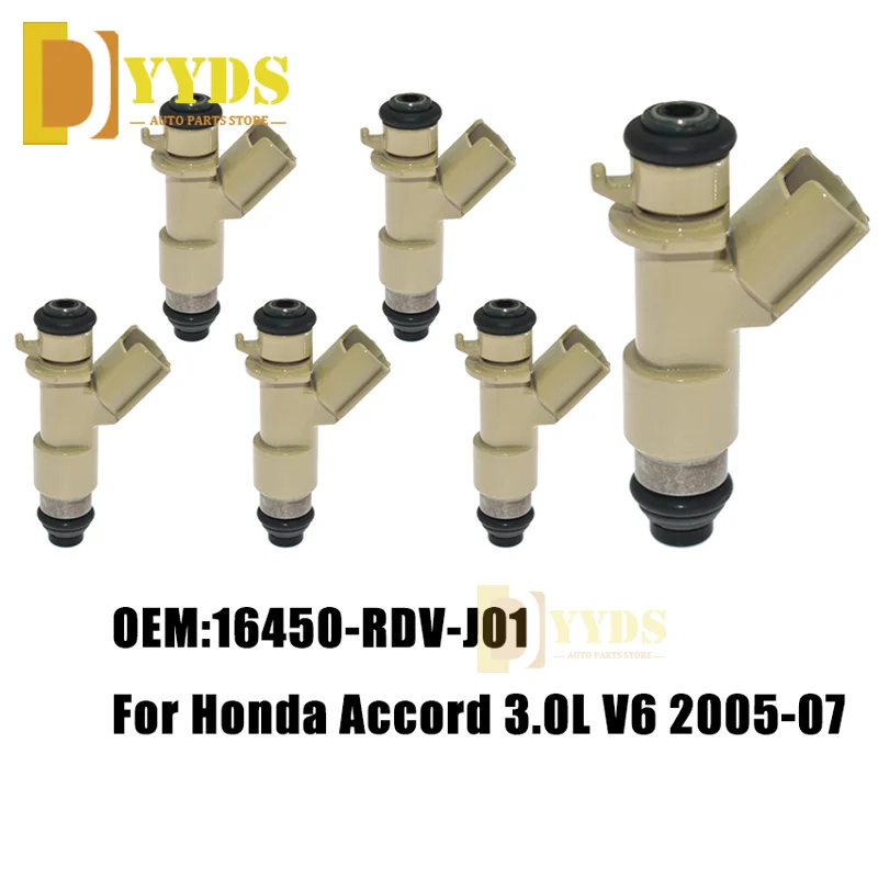 

4Pcs Fuel Injectors 16450PPAA01 For 4 Genuine Parts 2.0L 2.4L For Honda CR-V 2002-2004 Civic 2002-2005