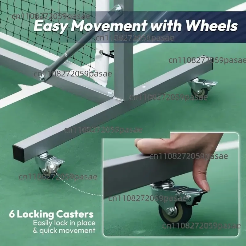 High-quality, Removable Ball-stop Net; Heavy-duty Adjustable Net with Lockable Wheels
