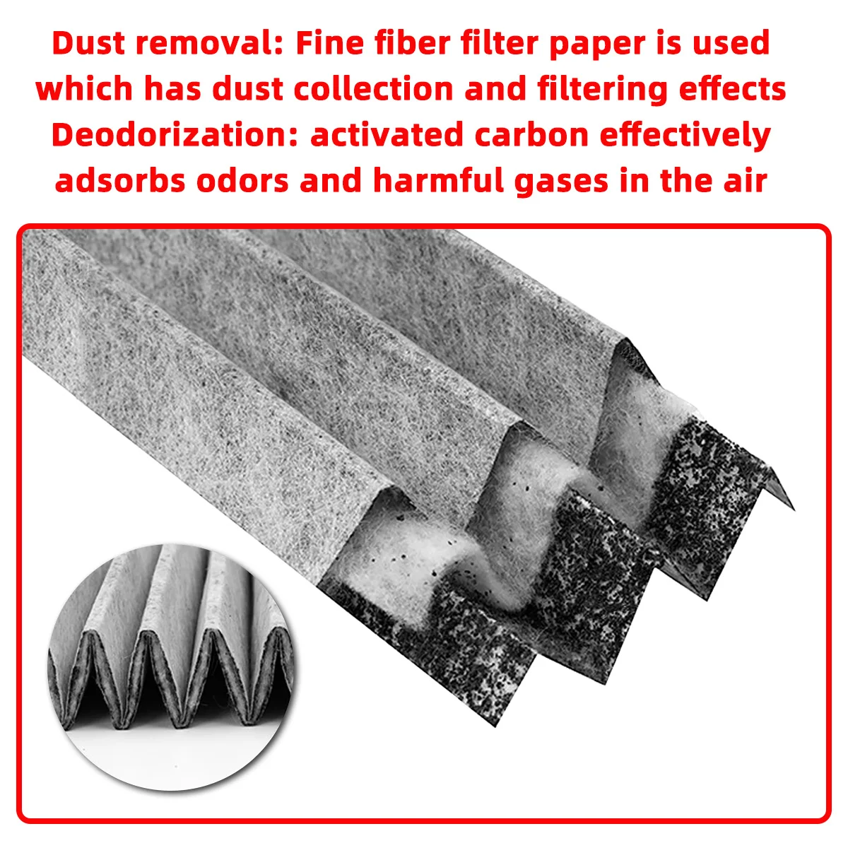 PINMOAP Aktivkohle-Innenraumluftfilter 87139-0R030 72880-FL00A Auto-Innenraum-Klimaanlagenfilter für Toyota Camry Crown RAV4 Lexus ES250 – Detail 2