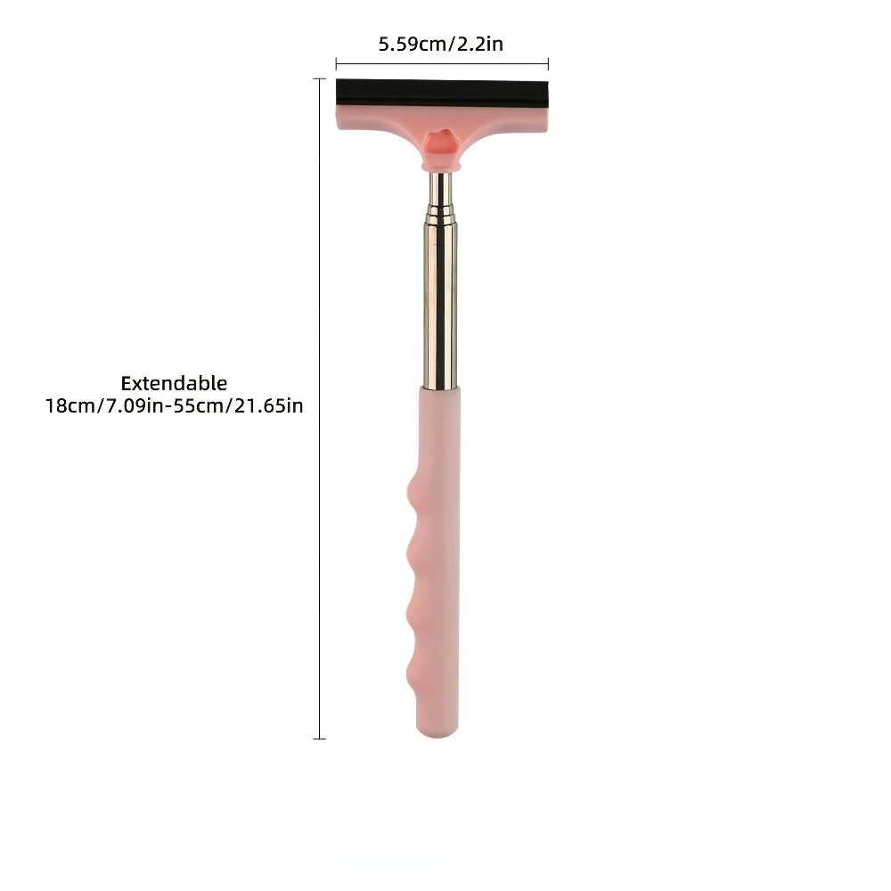 ممسحة مرآة الرؤية الخلفية للسيارة، ممسحة تلسكوبية لزجاج السيارات، قضيب تنظيف المياه المحمول، أداة تنظيف السيارات الصغيرة #6