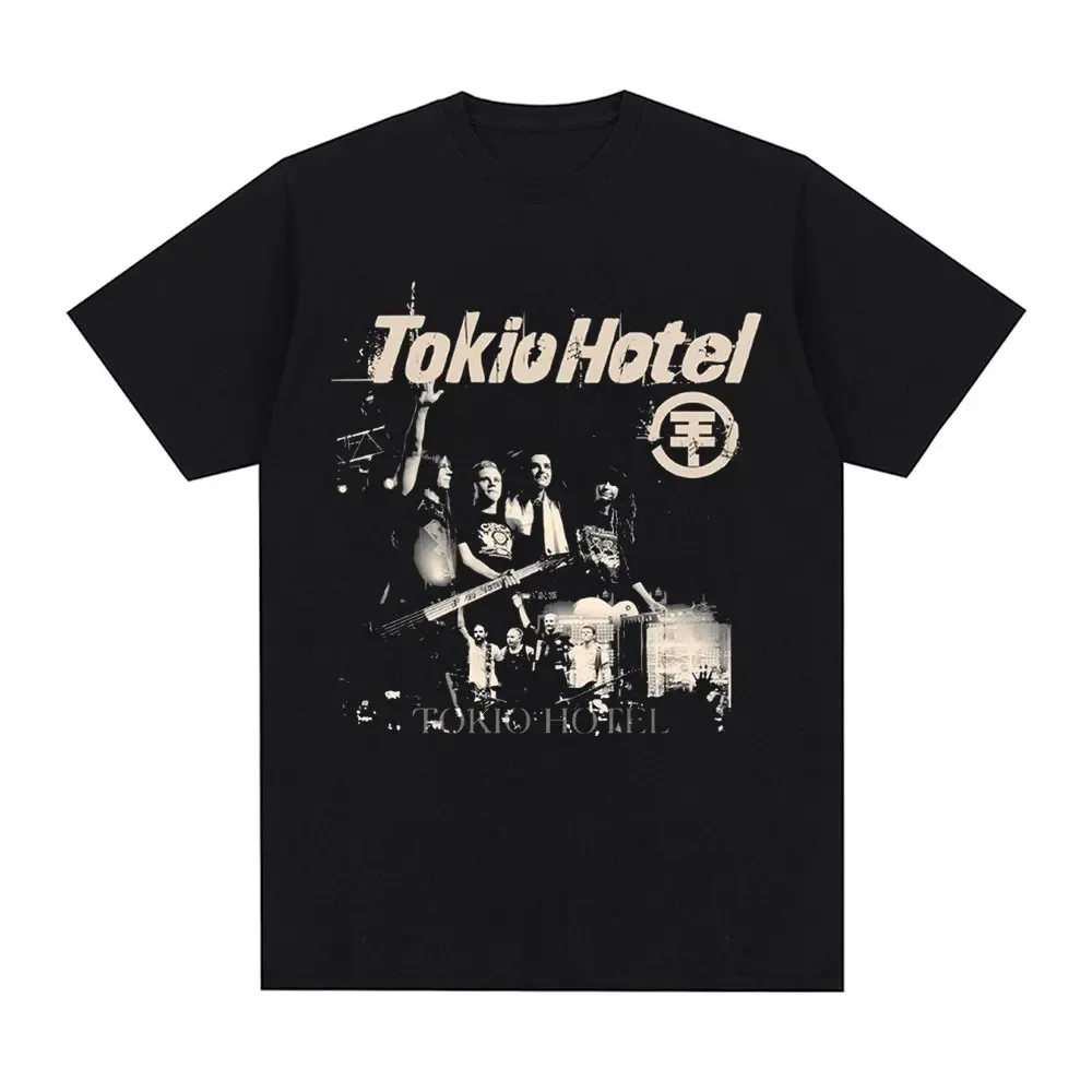 Rock Band Tokio Hotel Beyond The World 2023 Tour Concert T-shirt Men's Fashion Casual Short Sleeve T Shirt Hip Hop Punk T-shirts