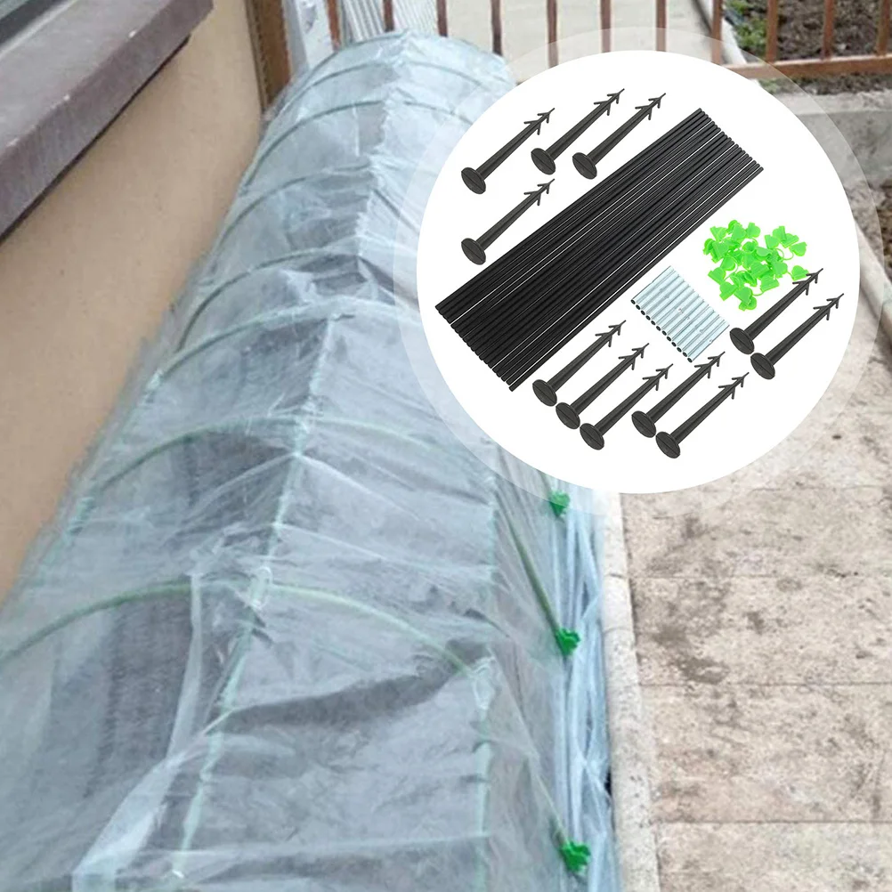 

1Set Garden Arched Hooks Washable Reusable Support Stakes for Plant Cover Growth Tunnel Greenhouse Shed Holder