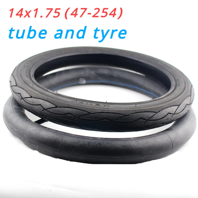 14x1.75 /47-254 Bicycle Tyre and Inner Tube for BMX Kid\'s Bikes Ultralight Folding Bike 14*1.75