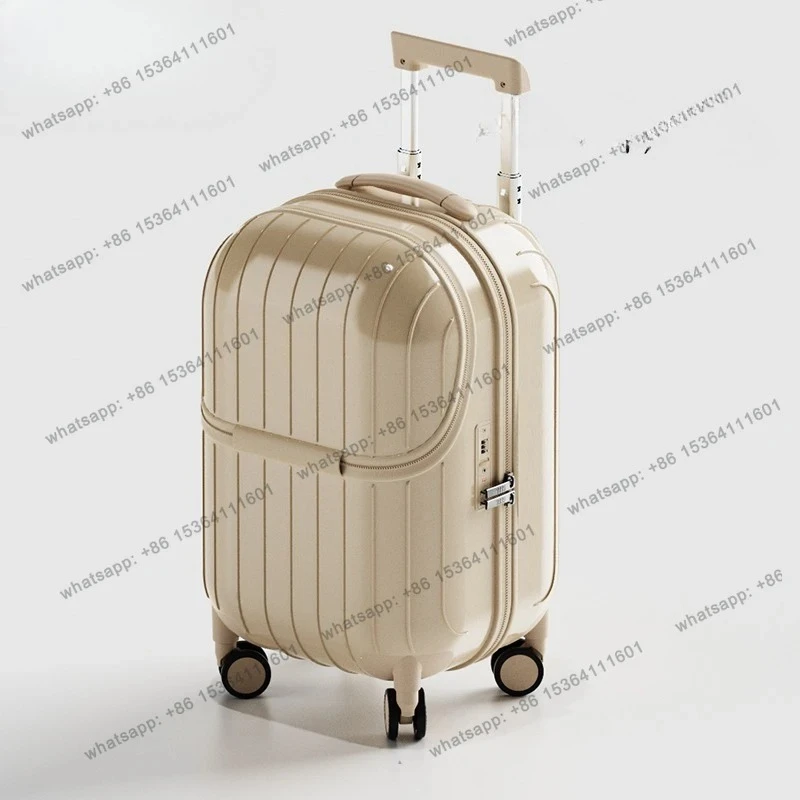 

Multifunctional Eggs Cute Suitcase Women's 20-inch Trolley Suitcase Light Boarding Password Leather