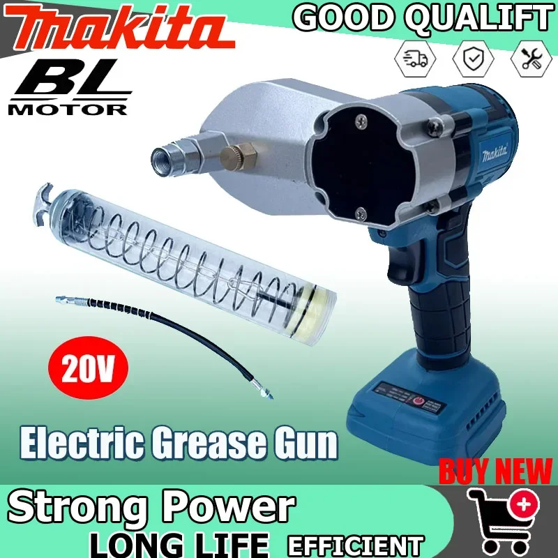 

Makita Brushless Electric Grease Gun High Pressure Lubricating Oil Injector Machine Grease Guns For Makita 20V Battery Tool