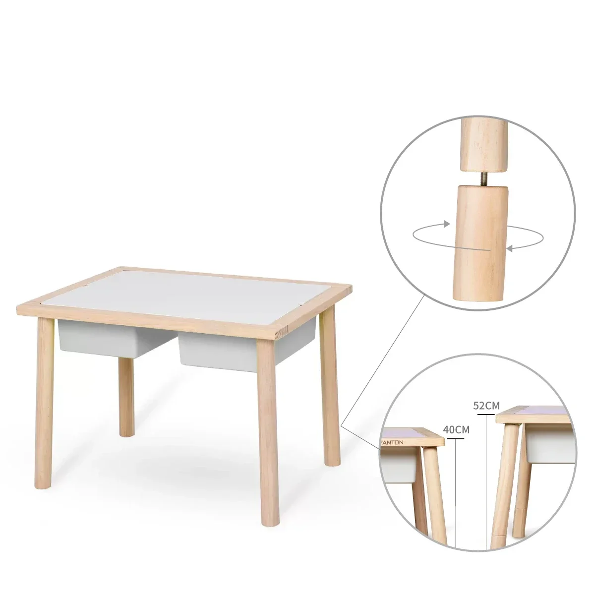 2026 Kids Assemble Study Table Children's Toy Tables and Chairs Montessori Kindergarten Game Table view 2