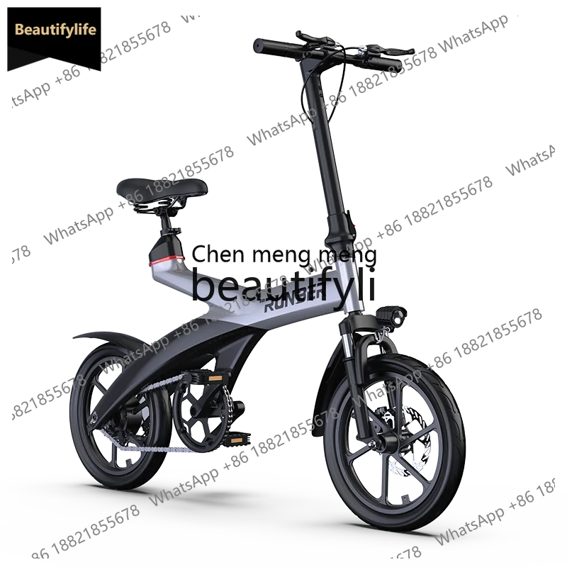 

A601 2024 intelligent folding ultra-lightweight electric bicycle with lithium battery portable power adult motorcycle