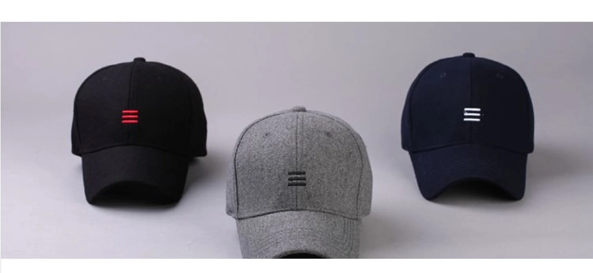 Winter Dad Warm Filz Hüte Großen Kopf Mann Frauen Jungen Mädchen Wolle Visier Männlich Plus Größe Baseball Caps 56-62 cm 62-68 cm – Detail 9