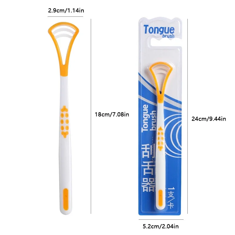 1PCS Tongue Scraper Tongue Brush Cleaning The Surface of Tongue Oral Cleaning Brushes Cleaner Fresh Breath Health מנקה לשון