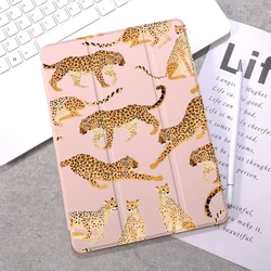 Leopard Print Tablet Bracket for iPad 10th Generation Case Leather Cover Mini 6 Air 2 10.2 9th 8th 2020 Funda Air 5 Pro 11 2022