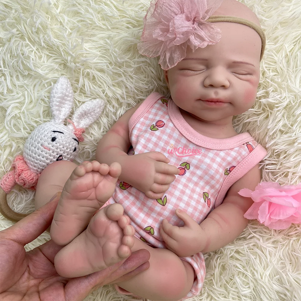 Hand-Painted 20" Pascale Full Solid Silicone Reborn Baby Girl/Boy Waterproof Weighted Newborn Doll Serious Artists Collectors