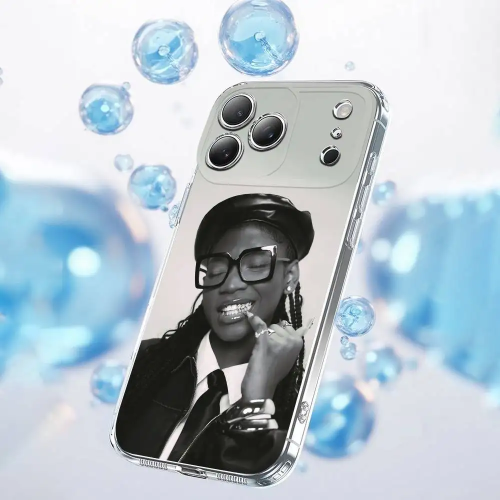 Funda de teléfono L-Little Simz Lotus para iPhone 17,16,15,14,13,12,11 Plus,Pro,Max,Plus,E,SE4,Air,Mini transparente