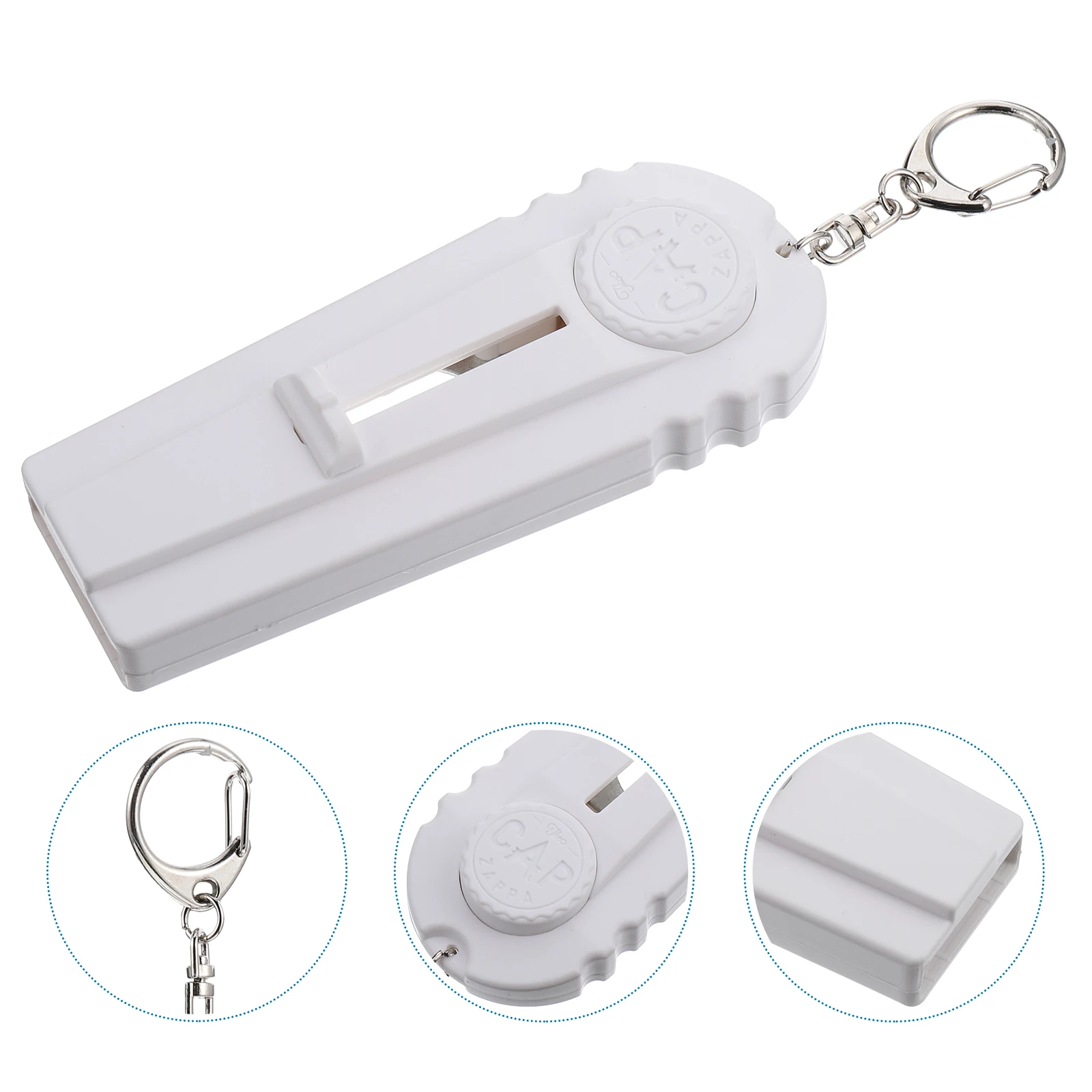 

Bottle Launcher Plastic Iron Beer Bottle Opener Portable Keyring Easy for Home Bar Outdoor Camping Use