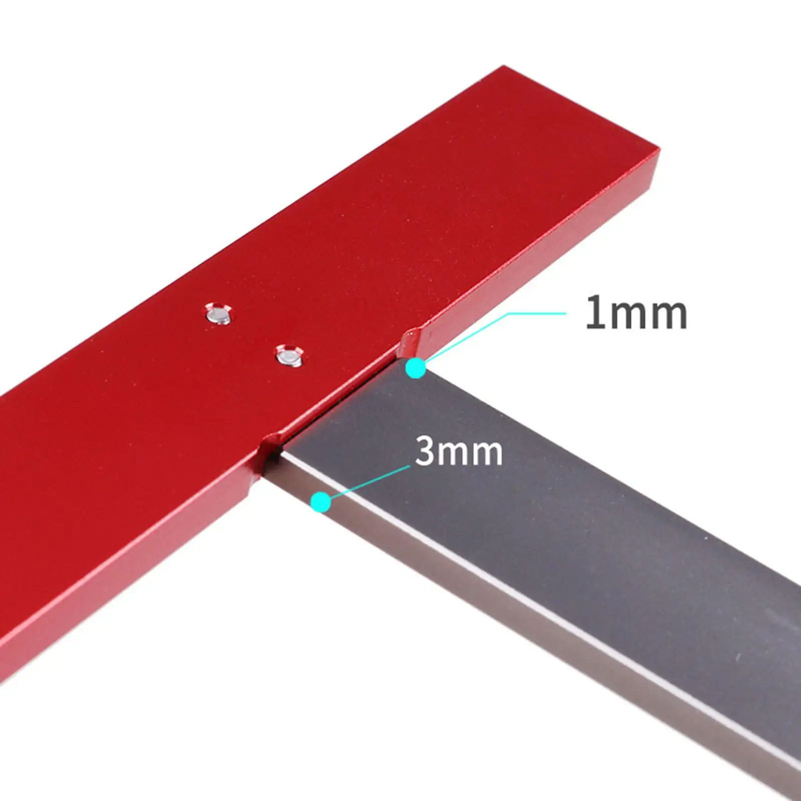 T Square Ruler Aluminum Alloy CNC Technology Scale Ruler Precise Angle UA 90042 for Drafting Tools DIY Hobby 170Mmx85mm