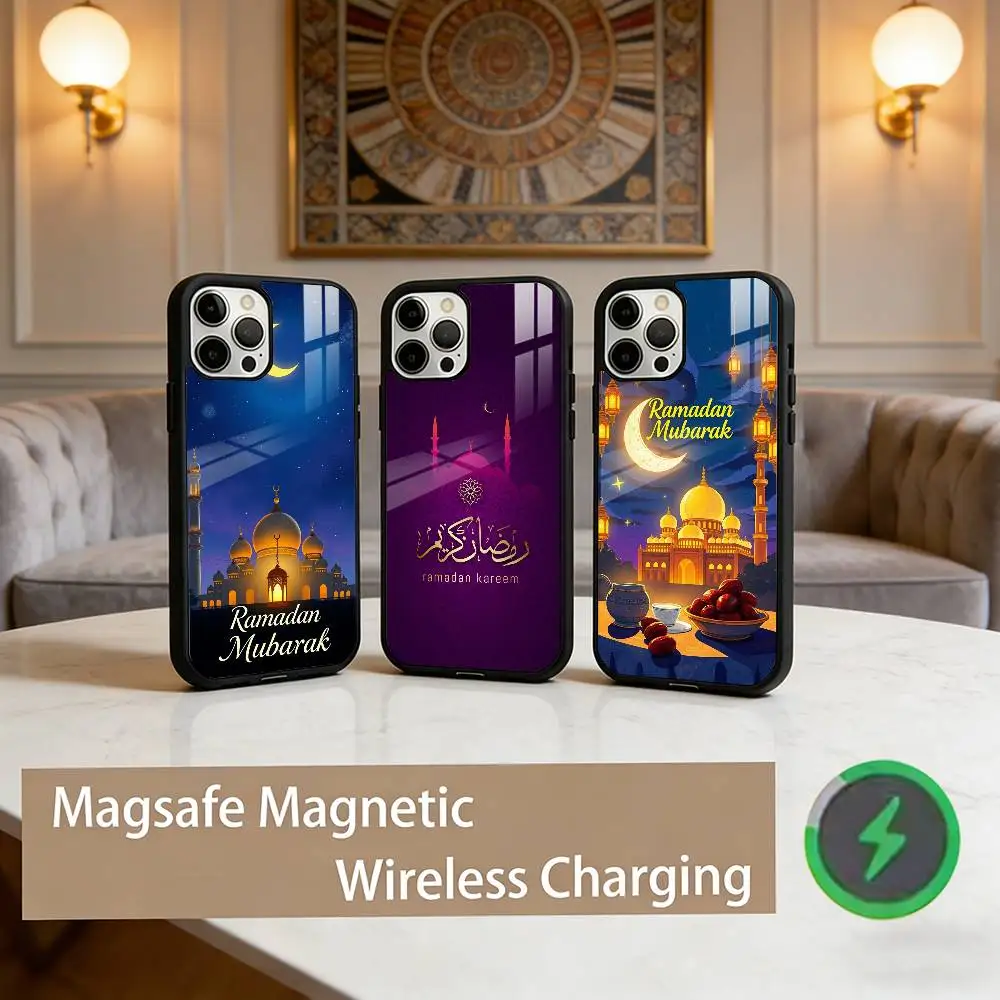 

Eid Mubarak Ramadan Kareem Phone Case For iPhone17,16,15,14,13,12,11 Plus,Pro Max Magnetic For Magsafe Wireless Charging
