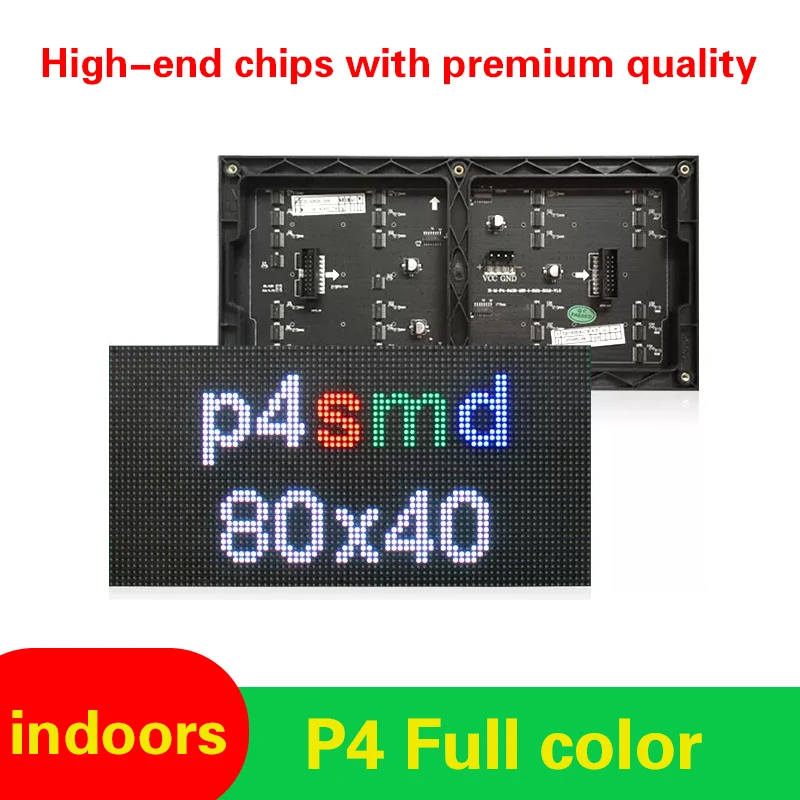 

Indoor P4 full-color LED display, electronic advertising, full-color screen, billboard, large screen engineering board