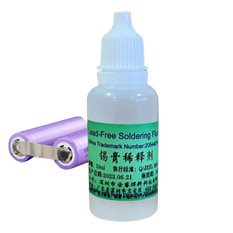 

Soldering Flux Paste Diluent 10ml Metal Liquid Solder Flux Thinner Copper Soldering Flux Special Dilution Precise Dropper Design