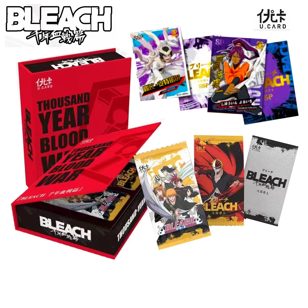 New Bleach Thousand-Year Blood War Character Collection Card Booster Box Board Game Toys For Children Birthday Gift