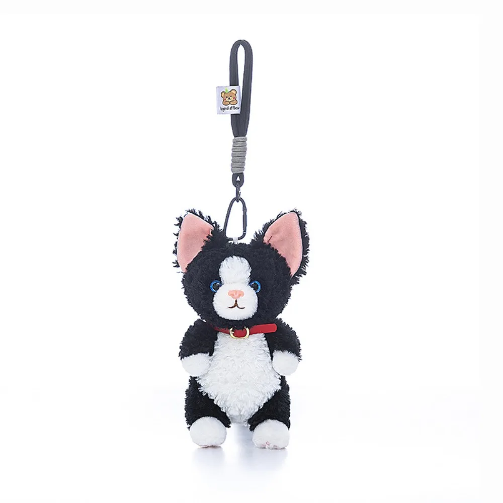 

Wrist Pad Curly Cat Doll Pendant Fluffy Animal Curly Cat Plush Toy Keychain Comfort Cartoon German Curly Cat Plush Doll