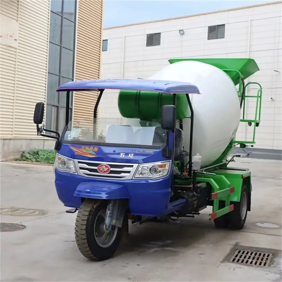Three-wheeled Cement Tanker Small Mixer Truck Fully Automatic Five-Wheel Concrete Mixer Truck 2-way Five-wheeled Filling Machine