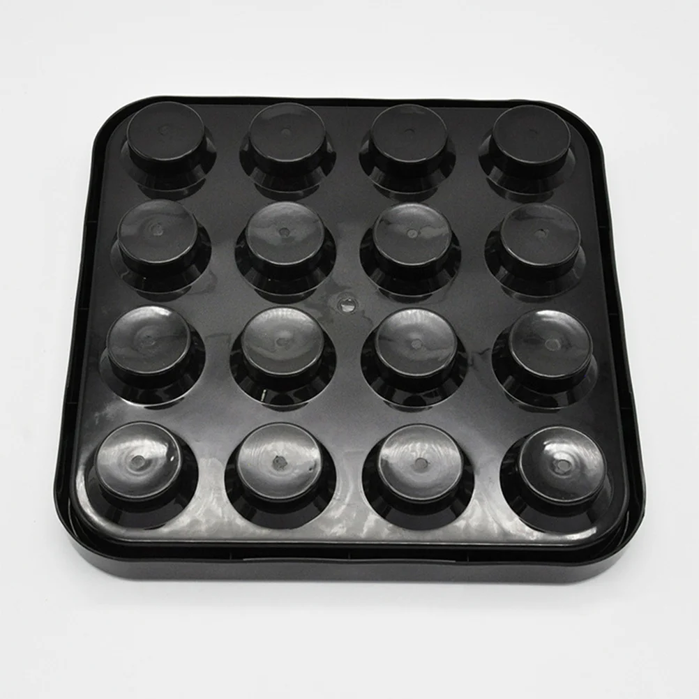 صينية حمل كرة البلياردو المحمولة حامل تخزين بلاستيكي لـ 16 كرة مناسبة لحفلات النادي وغرفة الألعاب وطاولة البلياردو #2