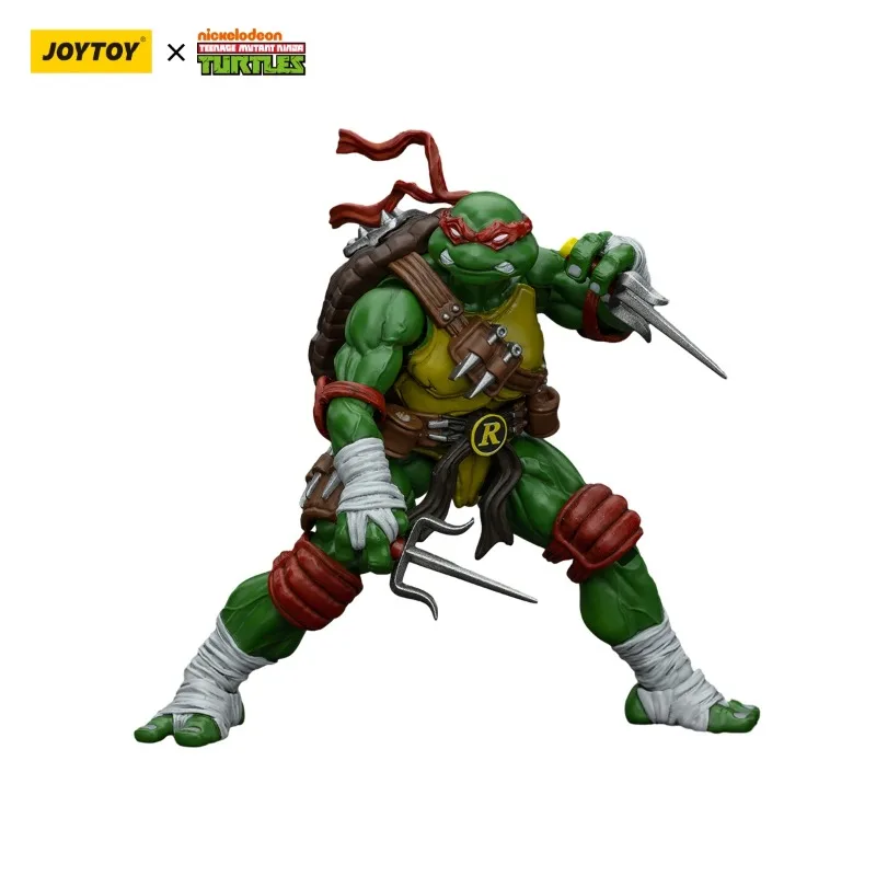In Stock JOYTOY 1/18 Action Figure TMNT Ninja Turtles Michelangelo Donatello Leonardo Raphael Anime Figures Toys Gift Collection view 3