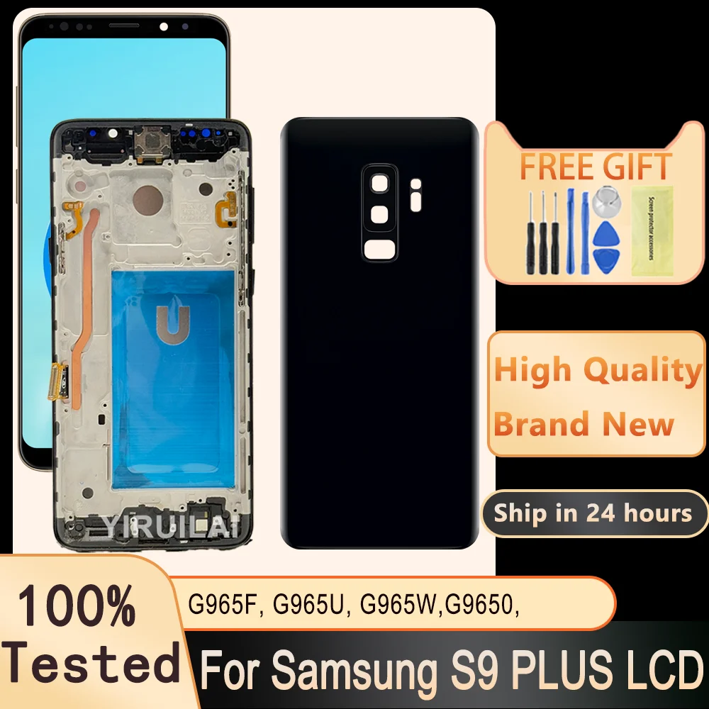 テスト済み-tft-品質サムスン-s9-プラス-g965-g965f-液晶ディスプレイタッチスクリーンとフレームギャラクシー-s9-ディスプレイ交​​換