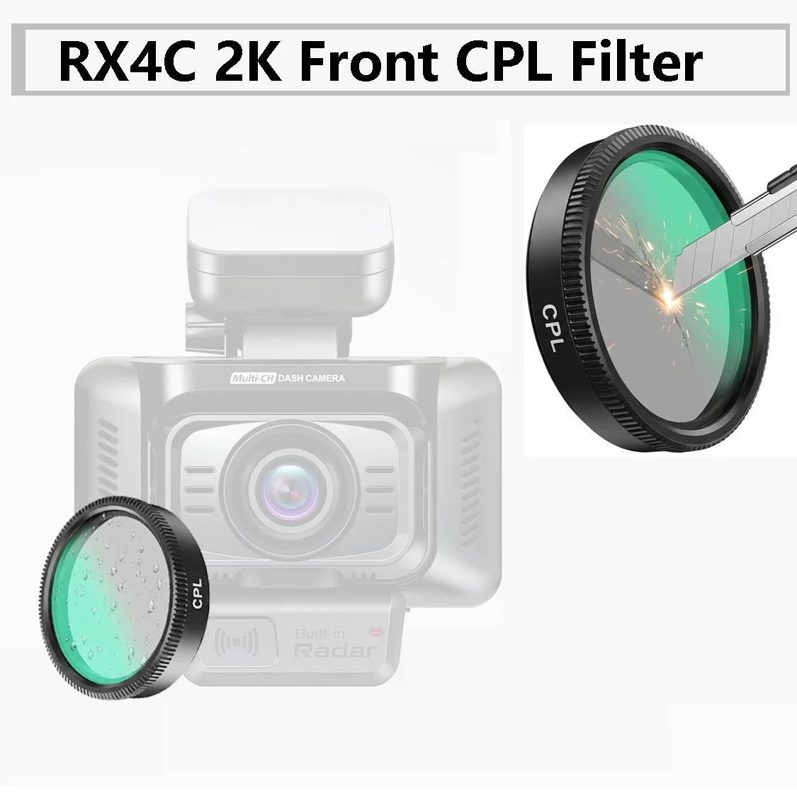 for TiESFONG RX4C 2K Front CPL Circular Polarizer Lens Filter Rear Glare Reduce Glare Reflect