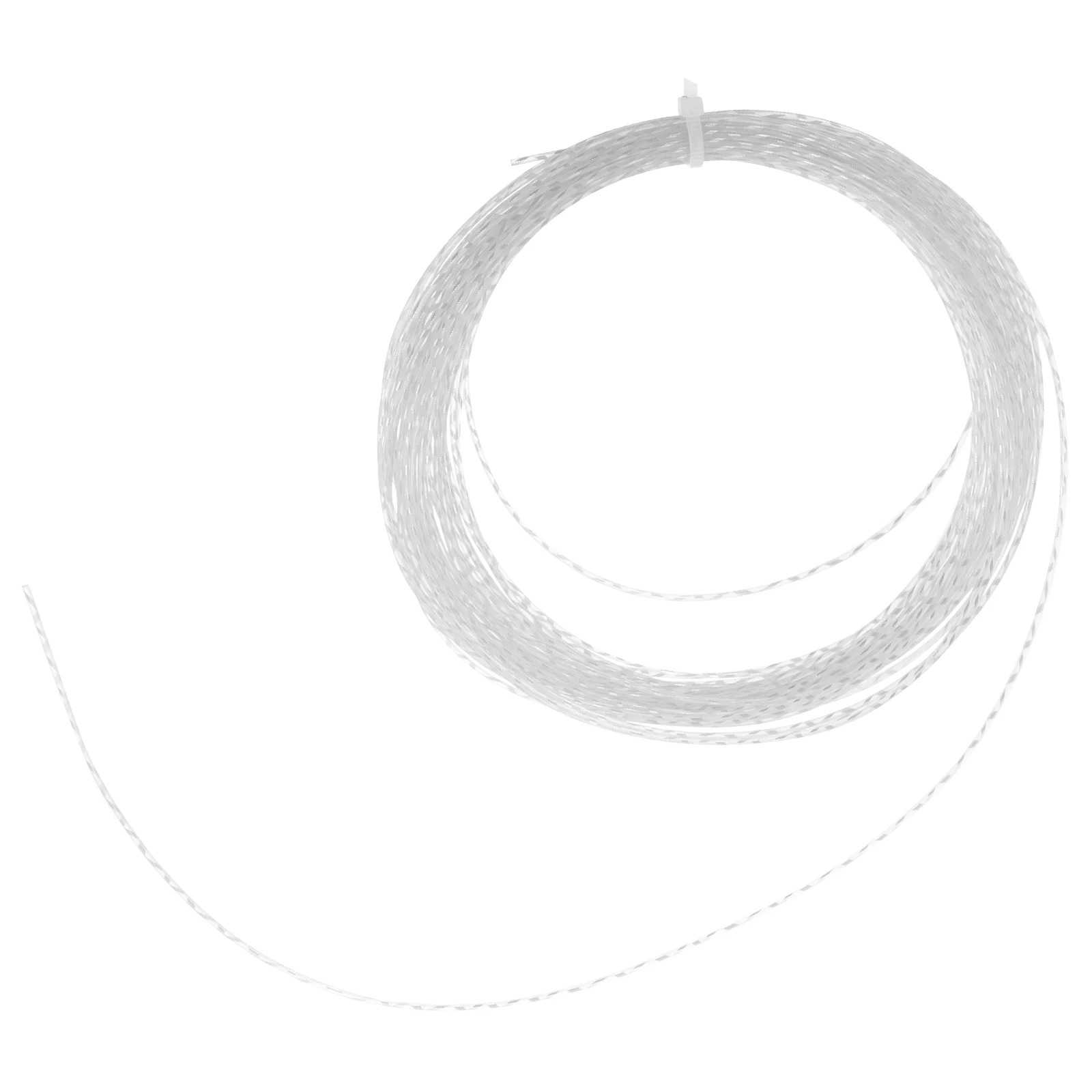 

Badminton Racket String White Durable Thick Lines Replacement Thread Long Easy Cut Training Accuracy Shock Absorber Nylon