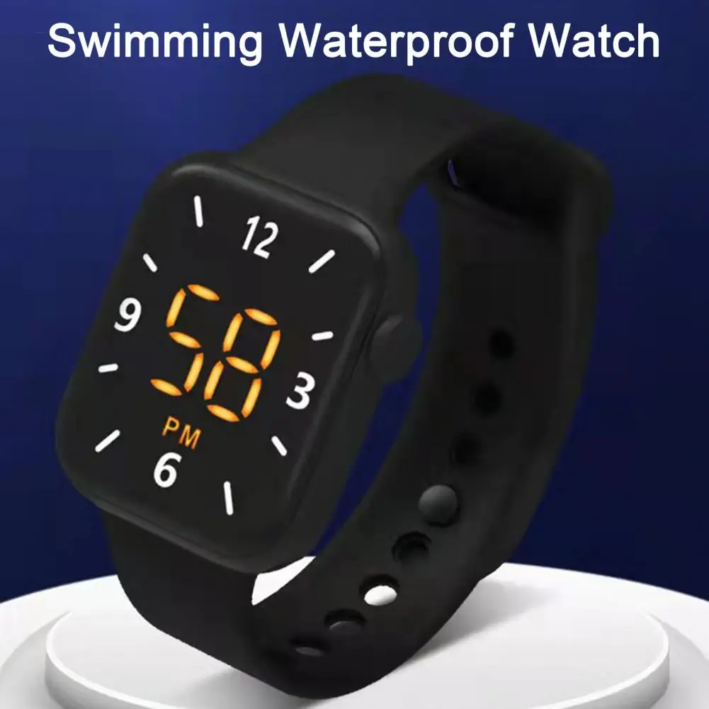 Luminous Smart Watch Waterproof Watch LED Display Accurate Time Smart Watch Comfortable Strap Sports Watch