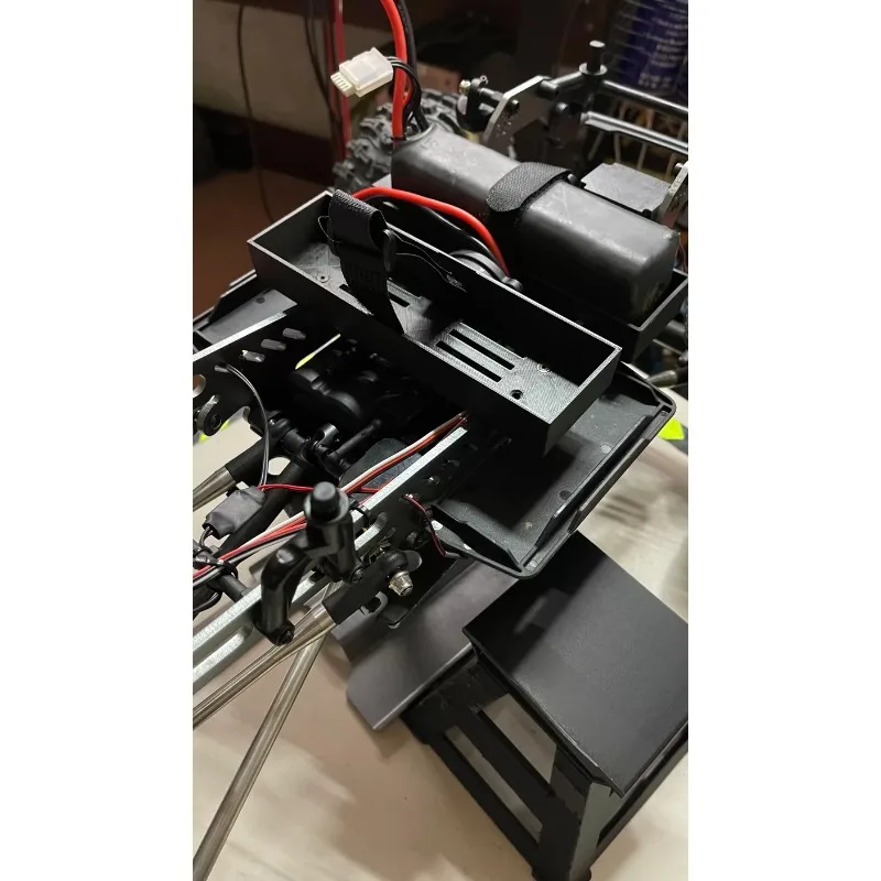 Direct Fit with Original Screw Holes 3D Printed Auxiliary Battery Tray for YK4061 1/6 Scale RC Ultra Low CG Rock Crawler
