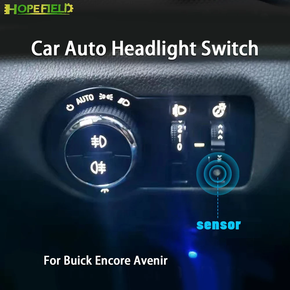 Blue LED AUTO Headlight Switch Button Sensor Fog Iamp Module For Buick Encore 2013 Avenir GL6 GL8 Iacross Envision Interior