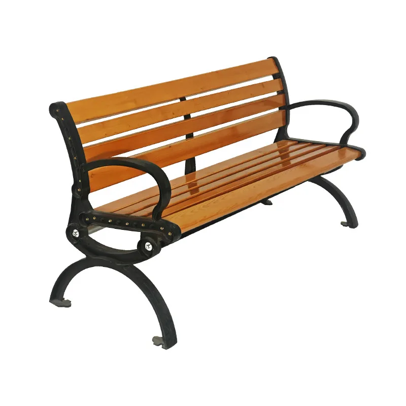 

outdoor park anti-corrosion wood garden seat outdoor patio chair wrought iron townhouse outdoor commercial chair