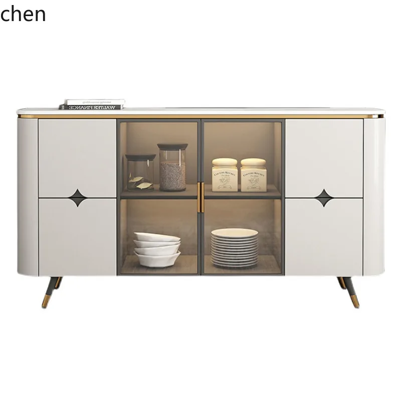 YFY  Entrance Cabinet Modern Minimalist Storage Rack Living Room Partition Rock Board Small Apartment Sideboard