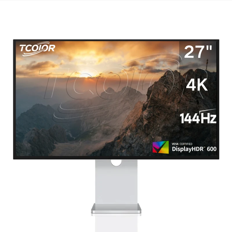 TCOIOR 27" 4K 144Hz Fast-IPS HDR600 1ms GTG 98% DCI-P3 10Bit High Refresh Rate Display Designer & Gaming Monitor