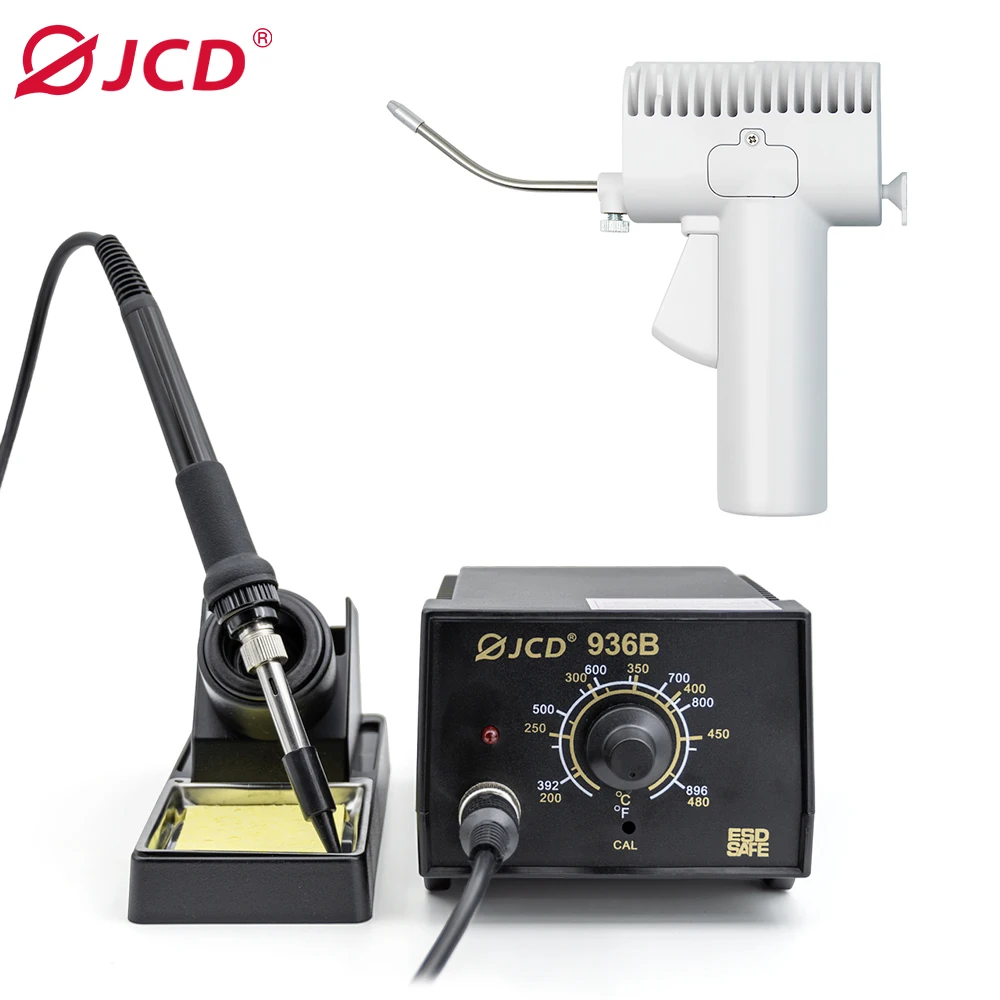 JCD Repaid Heating Soldering Iron Staion Compatibled Solder Iron Handle Electronic Welding Rework Station 936B-8TK