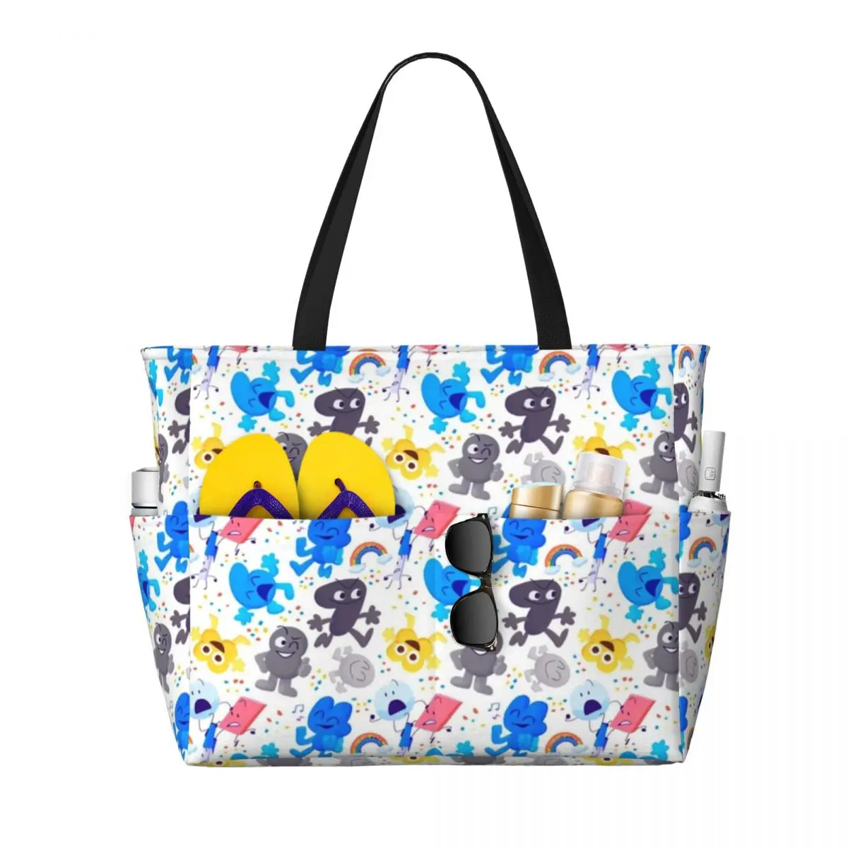 

Summer Beach Bag, Large Capacity Shopping Bag, B-Bfdi Pattern Fashion Tote Bag For Travel