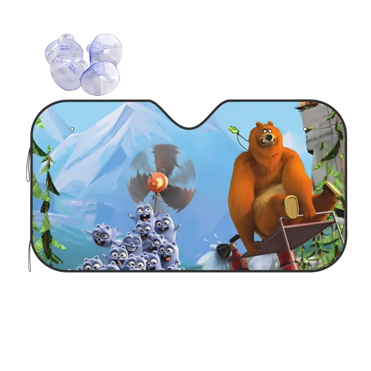 

Grizzly And Lemmings Fold-up Windshield Sunshade 70x130cm Discovering Arctic Relationships Foils Sunshade Visor Heat Reflector